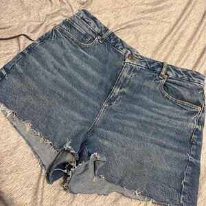 American Eagle Outfitters Distressed Blue Jean Shorts